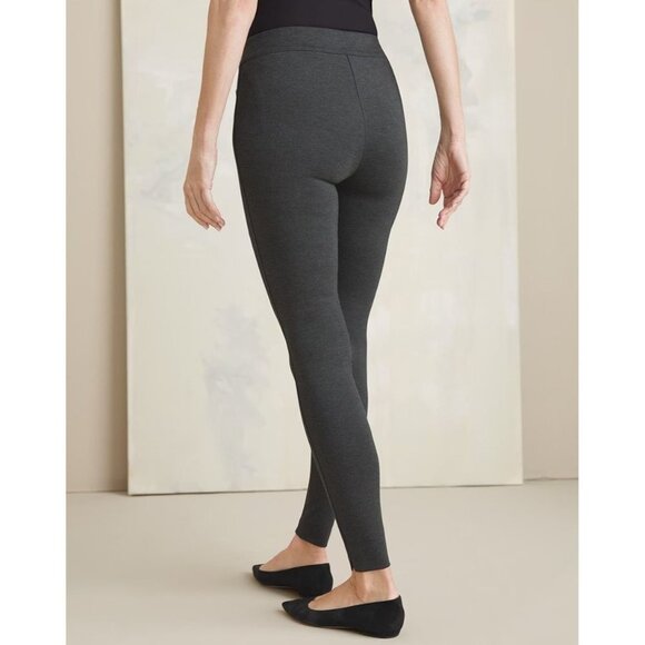 NWT CHICO'S Tailored Ponte Leggings Size US 4T Color Heather Grey - Picture 3 of 8